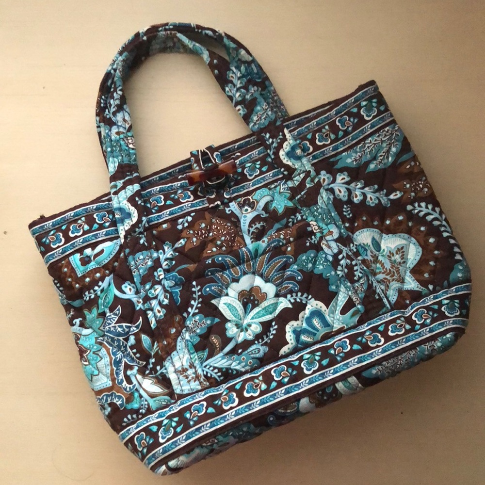 Vera Bradley Java Blue Small Tote